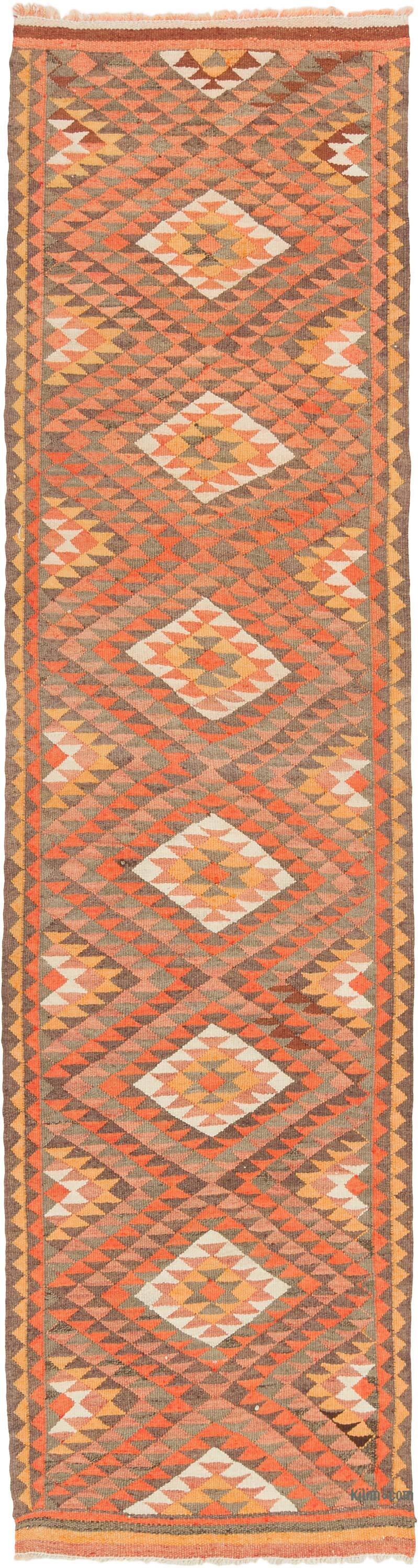 Vintage Tribal Kilim Runner - 2' 7" x 9' 10" (31" x 118") - K0077511