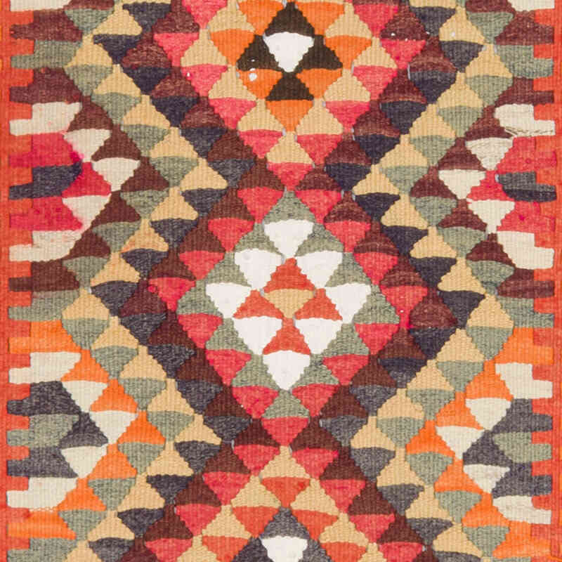 Vintage Tribal Kilim Runner - 2' 8" x 10' 11" (32" x 131") - K0077512