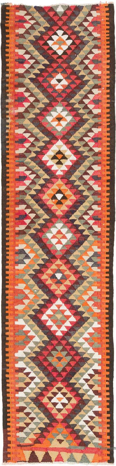 Alfombra Kilim Tribal Vintage - 82 cm x 332 cm