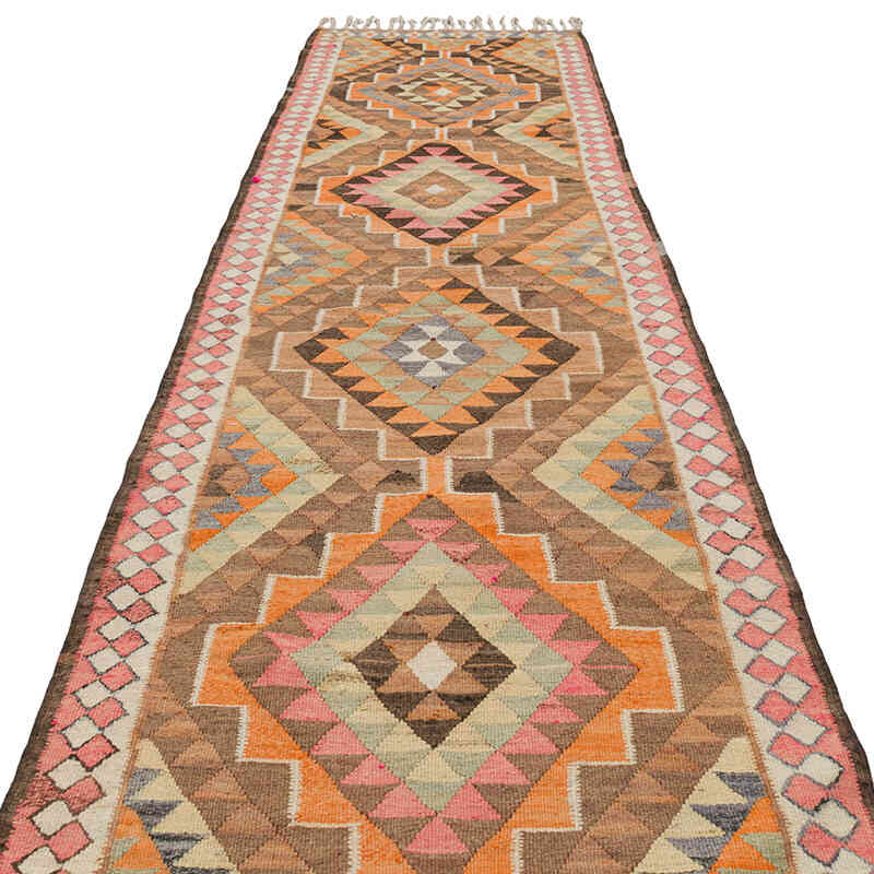 Alfombra Kilim Tribal Vintage - 95 cm x 365 cm - K0077513
