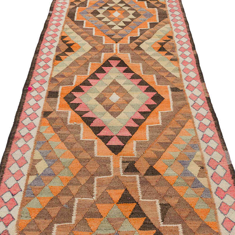 Alfombra Kilim Tribal Vintage - 95 cm x 365 cm - K0077513