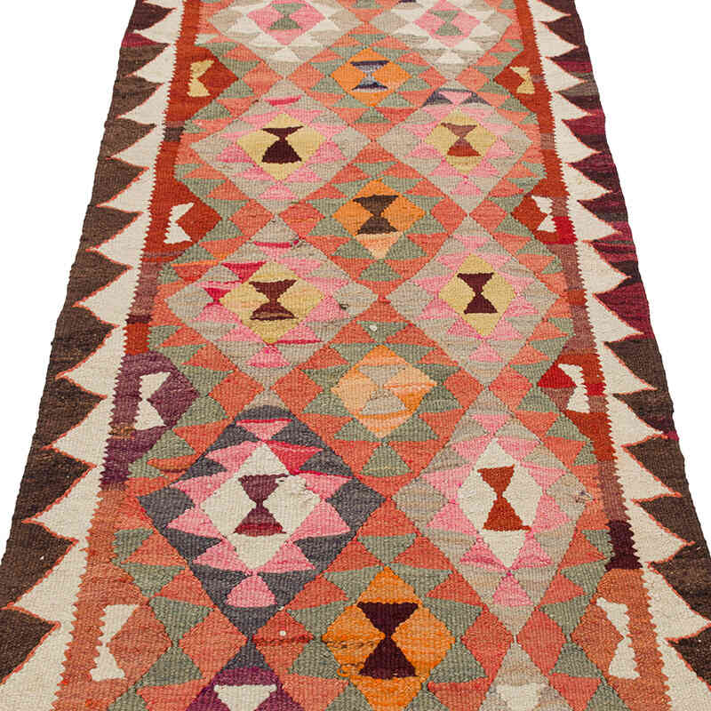 Vintage Tribal Kilim Runner - 2' 10" x 8' 10" (34" x 106") - K0077514