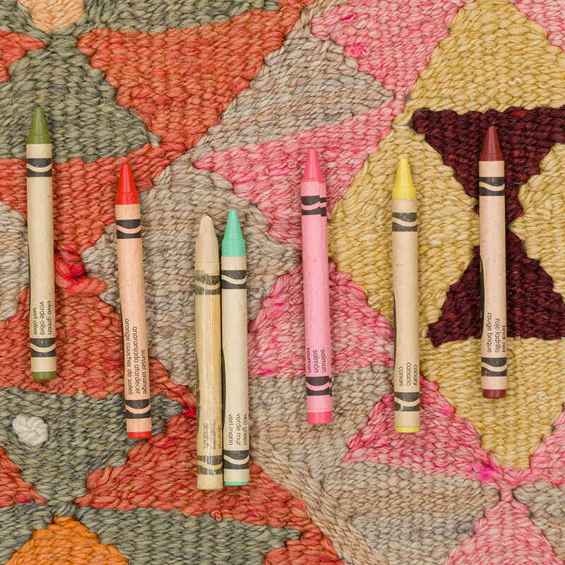 Vintage Tribal Kilim Runner - 2' 10" x 8' 10" (34" x 106") - K0077514