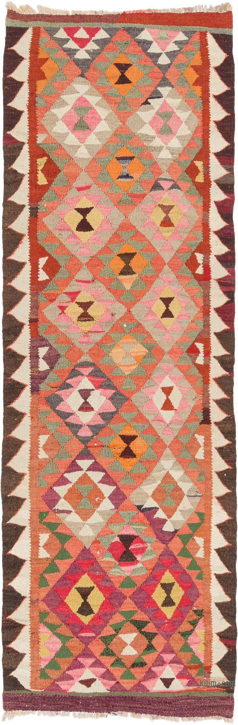 Vintage Tribal Kilim Runner - 2' 10" x 8' 10" (34" x 106") - K0077514