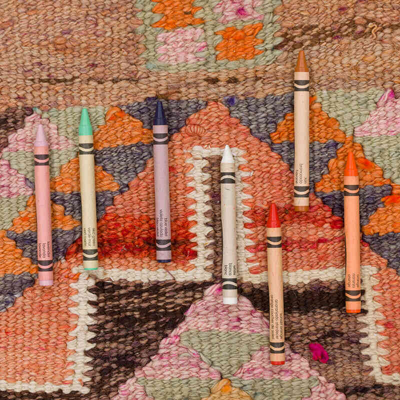 Vintage Tribal Kilim Runner - 3' 2" x 10' 11" (38" x 131") - K0077516