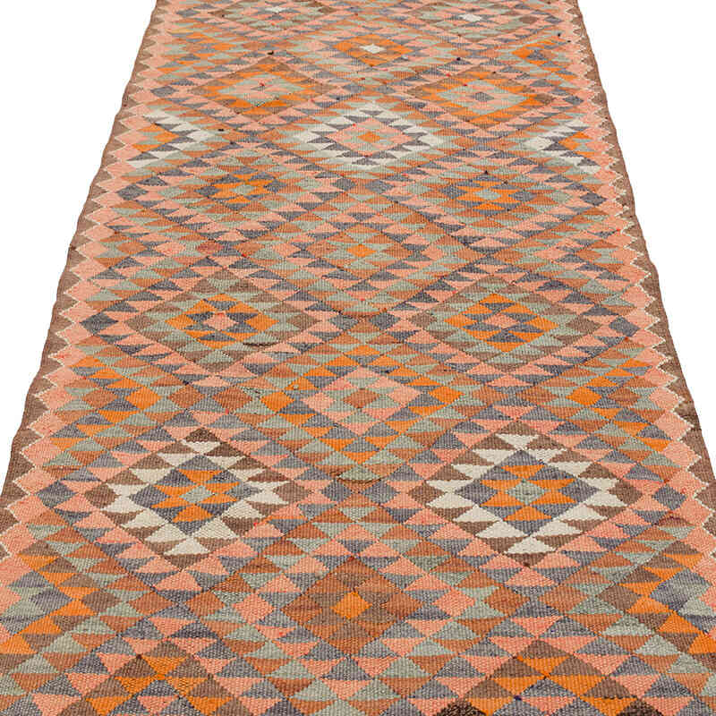 Vintage Tribal Kilim Runner - 3' 4" x 11' 2" (40" x 134") - K0077517