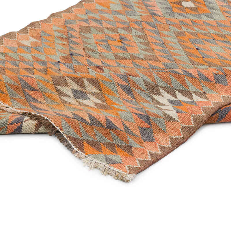 Vintage Tribal Kilim Runner - 3' 4" x 11' 2" (40" x 134") - K0077517