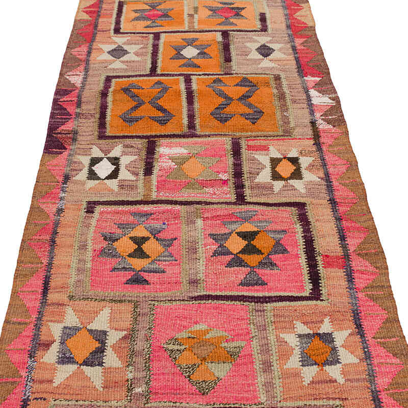 Vintage Anadolu Kilim Yolluk - 91 cm x 315 cm - K0077519