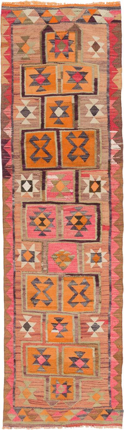 Alfombra Kilim Tribal Vintage - 91 cm x 315 cm