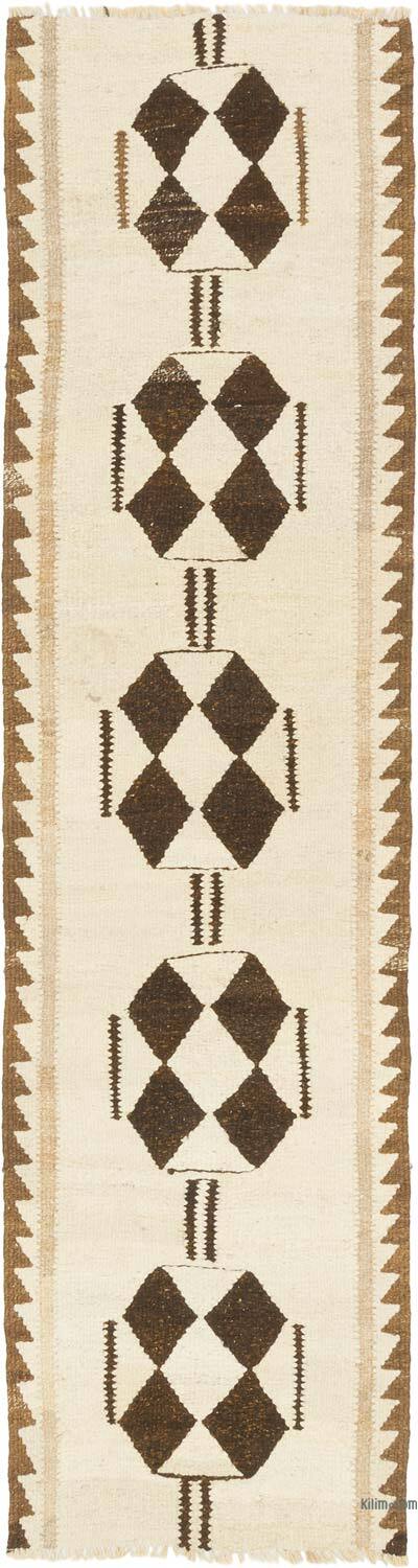 Vintage Tribal Kilim Runner - 2' 7" x 9' 11" (31" x 119")