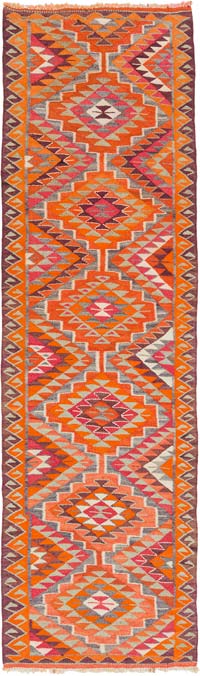 Alfombra Kilim Tribal Vintage - 94 cm x 330 cm