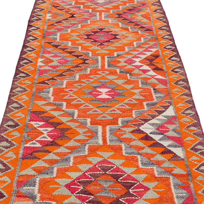 Alfombra Kilim Tribal Vintage - 94 cm x 330 cm - K0077523