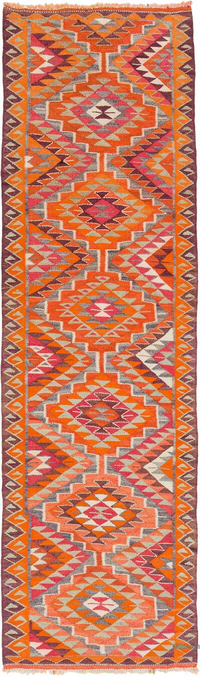Vintage Anadolu Kilim Yolluk - 94 cm x 330 cm