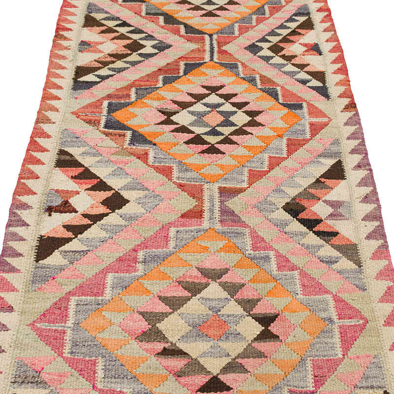Vintage Anadolu Kilim Yolluk - 82 cm x 289 cm - K0077524