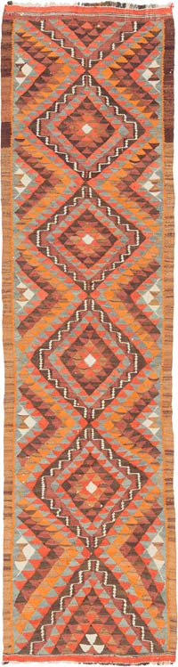 Vintage Anadolu Kilim Yolluk - 84 cm x 310 cm