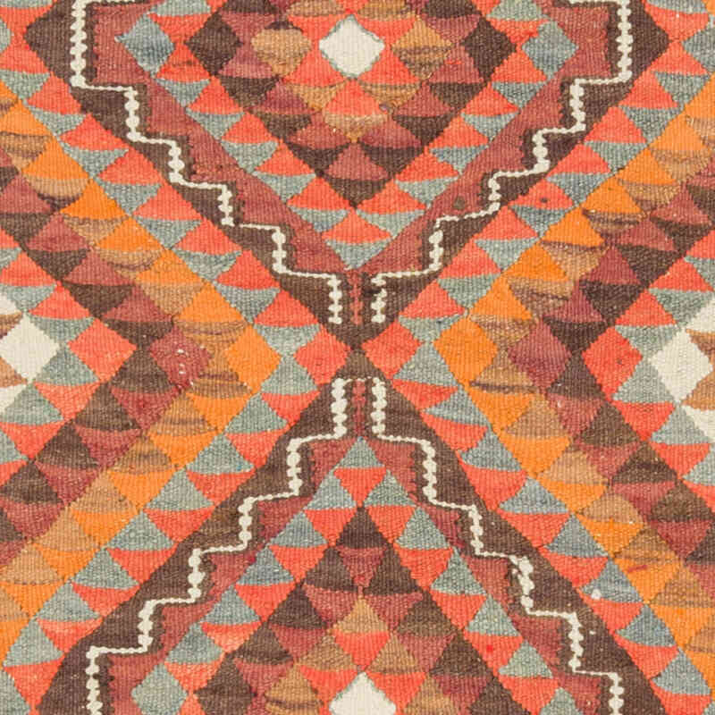 Vintage Tribal Kilim Runner - 2' 9" x 10' 2" (33" x 122") - K0077527