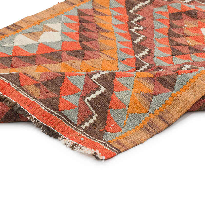 Vintage Tribal Kilim Runner - 2' 9" x 10' 2" (33" x 122") - K0077527