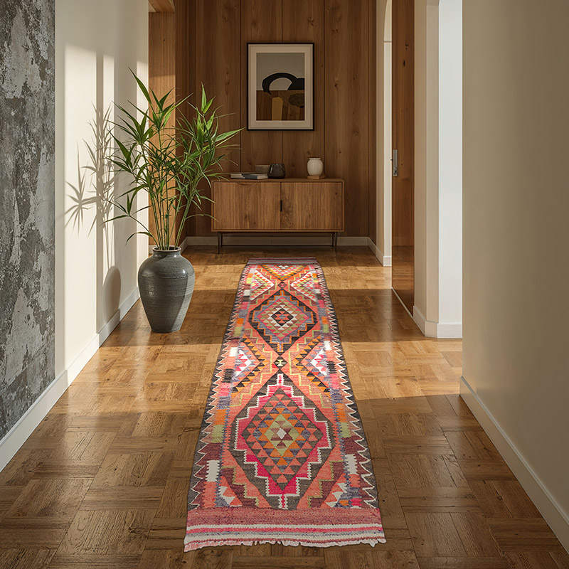 Vintage Anadolu Kilim Yolluk - 86 cm x 300 cm - K0077528