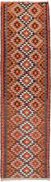 Vintage Anadolu Kilim Yolluk - 89 cm x 320 cm