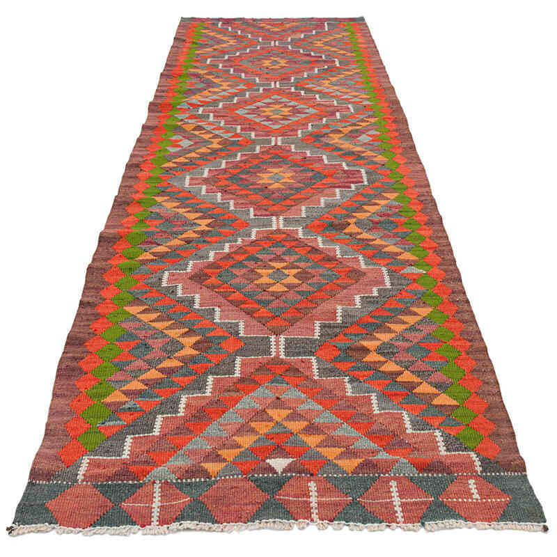 Vintage Anadolu Kilim Yolluk - 90 cm x 310 cm - K0077533