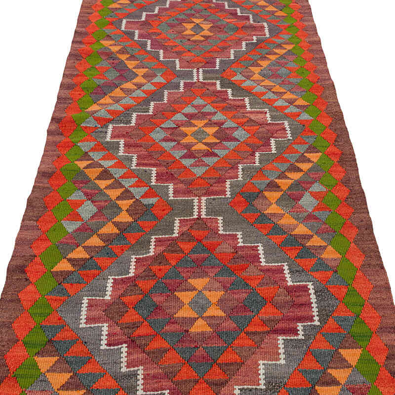 Vintage Anadolu Kilim Yolluk - 90 cm x 310 cm - K0077533