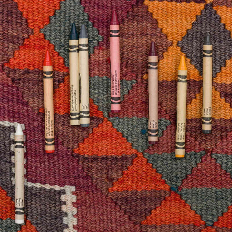 Vintage Anadolu Kilim Yolluk - 90 cm x 310 cm - K0077533
