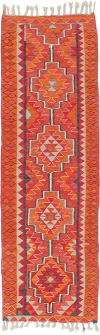 Alfombra Kilim Tribal Vintage - 103 cm x 320 cm