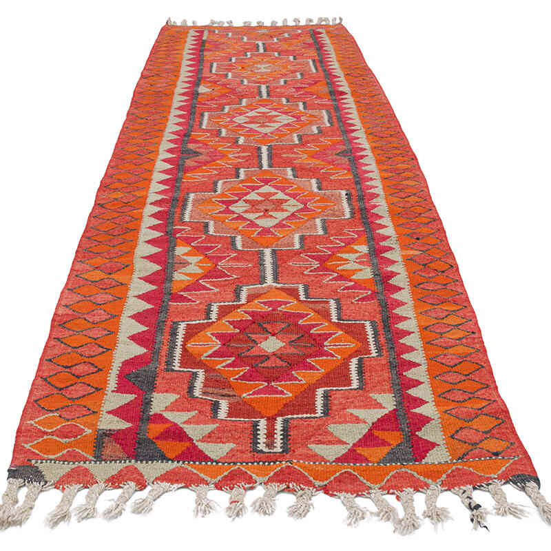 Alfombra Kilim Tribal Vintage - 103 cm x 320 cm - K0077536