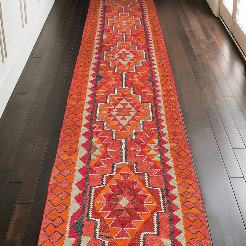 Alfombra Kilim Tribal Vintage - 103 cm x 320 cm - K0077536