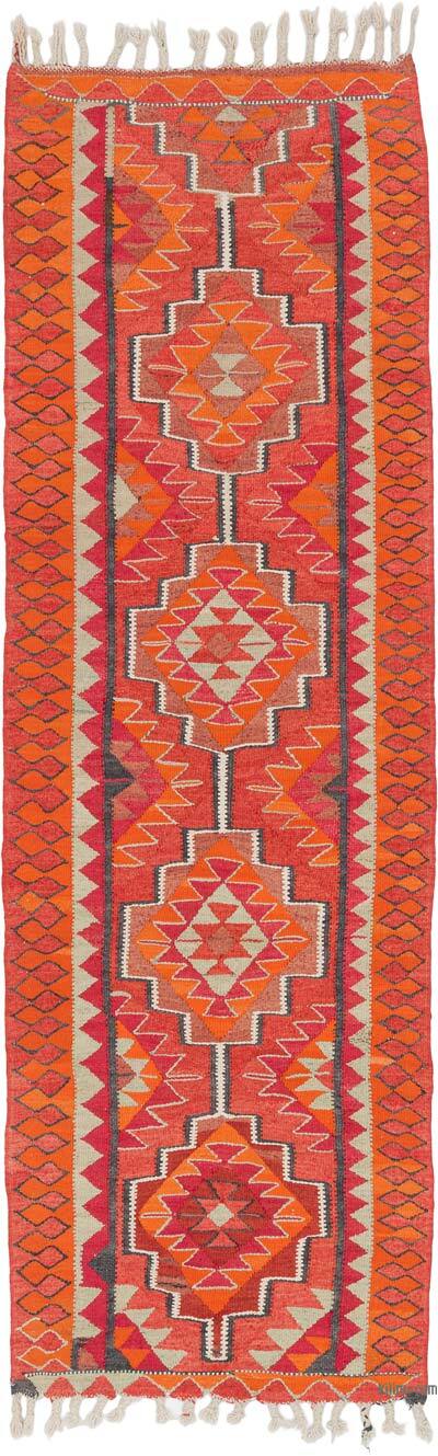 Vintage Tribal Kilim Runner - 3' 5" x 10' 6" (41" x 126")
