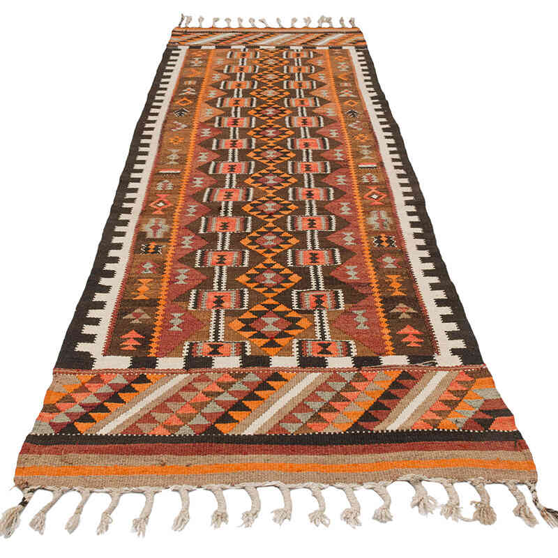 Alfombra Kilim Tribal Vintage - 92 cm x 298 cm - K0077538