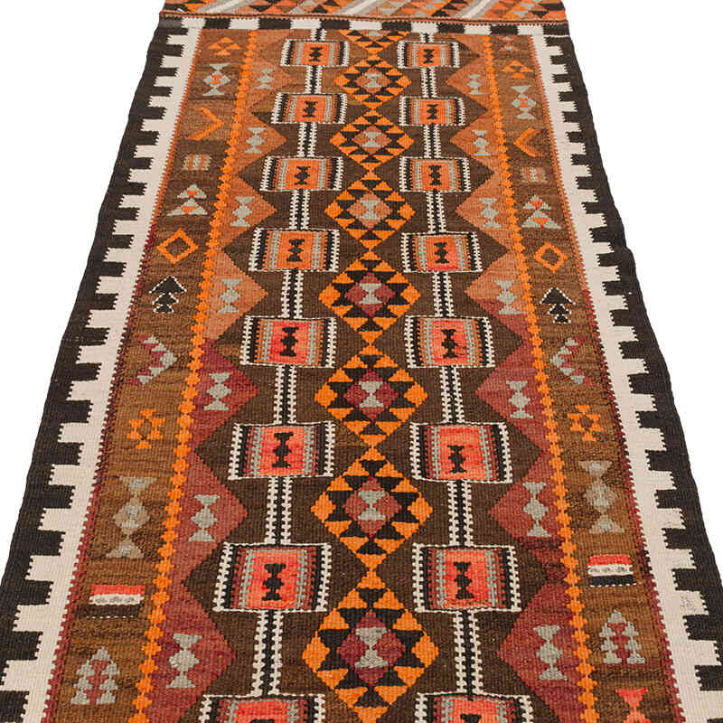 Alfombra Kilim Tribal Vintage - 92 cm x 298 cm - K0077538