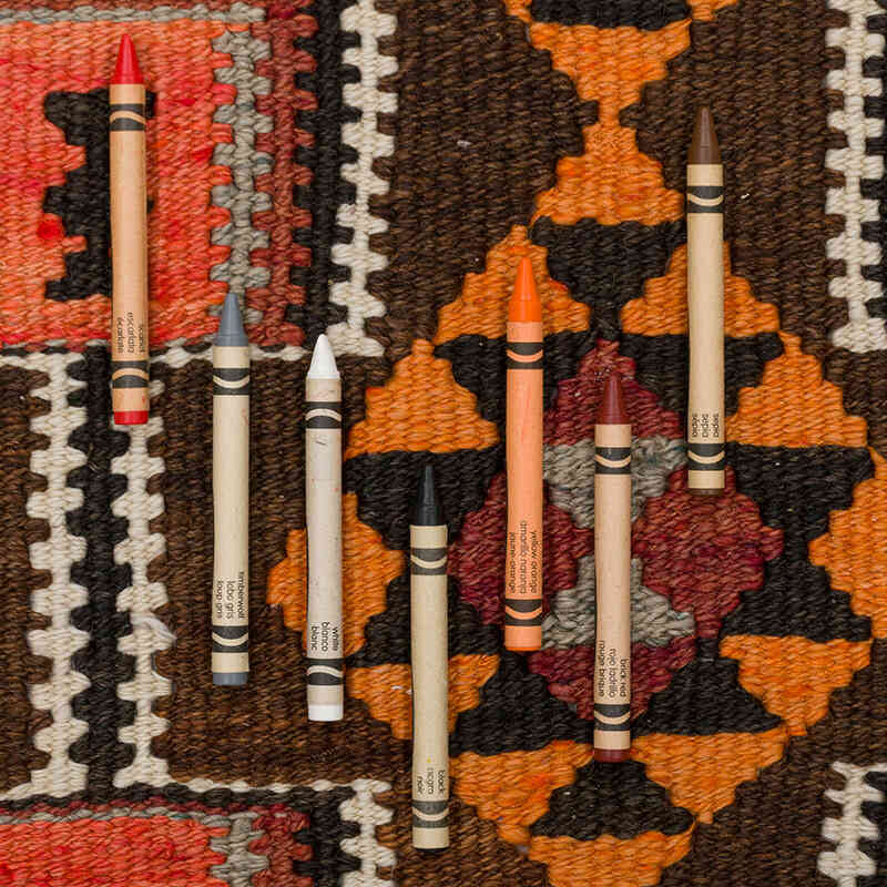 Alfombra Kilim Tribal Vintage - 92 cm x 298 cm - K0077538