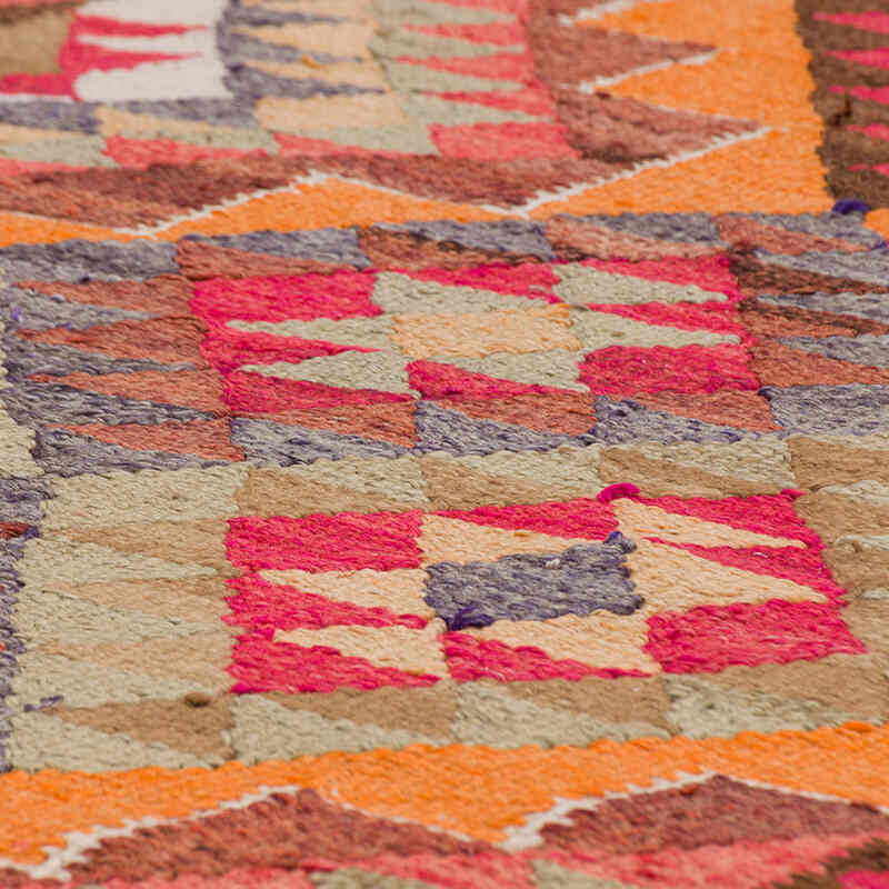 Vintage Tribal Kilim Runner - 2' 11" x 10' 6" (35" x 126") - K0077542