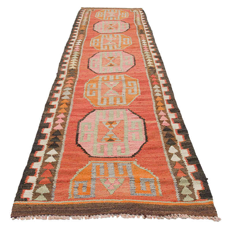 Vintage Anadolu Kilim Yolluk - 85 cm x 328 cm - K0077543
