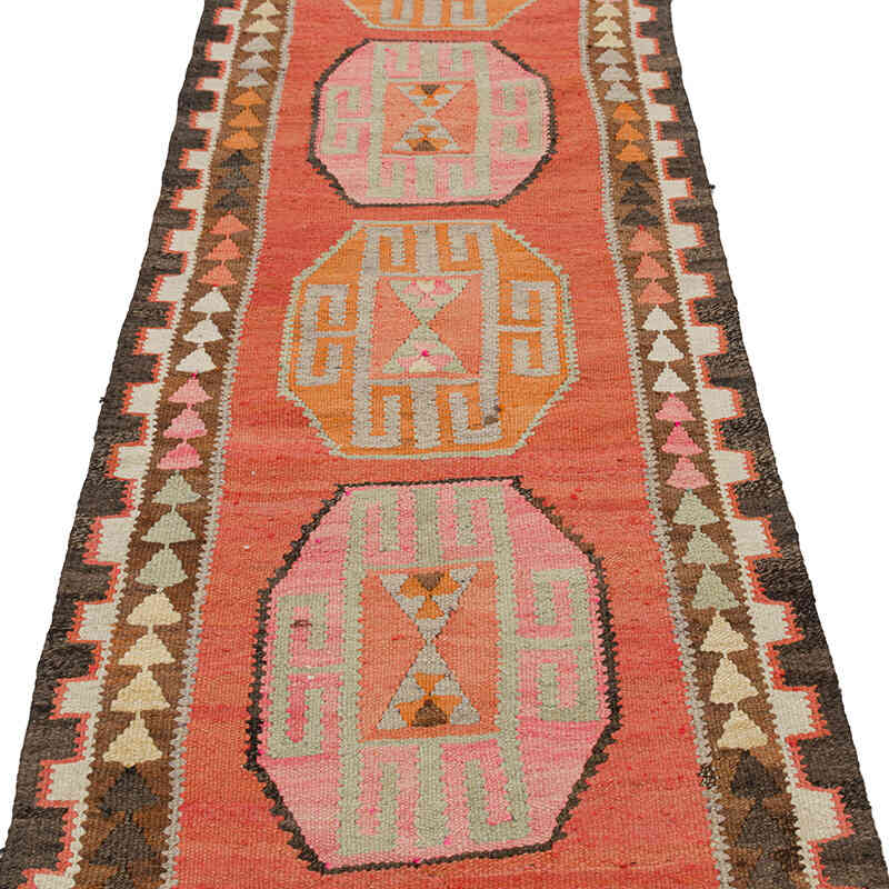 Vintage Anadolu Kilim Yolluk - 85 cm x 328 cm - K0077543