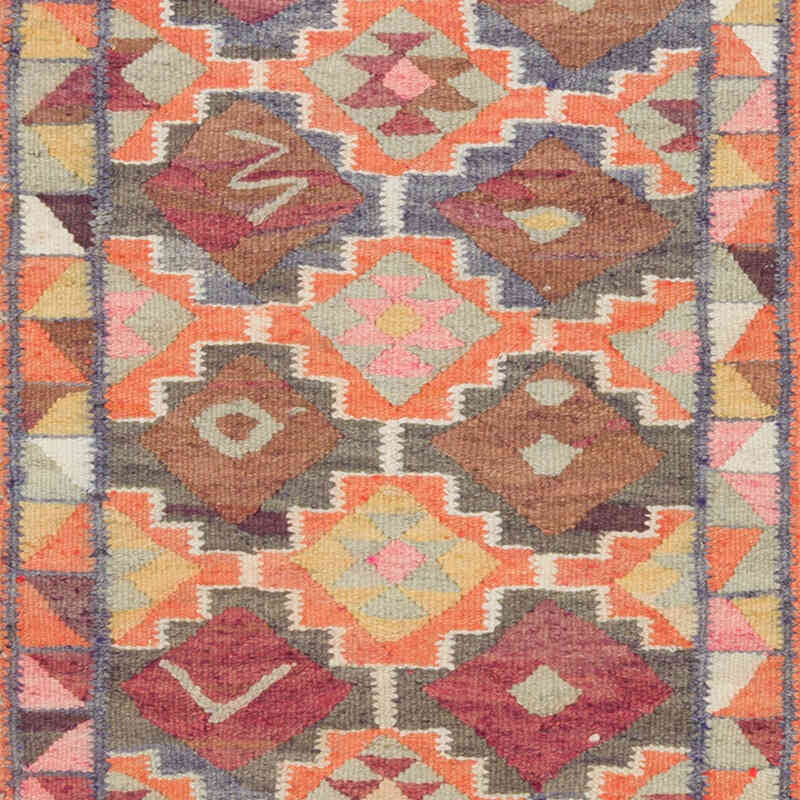 Vintage Anadolu Kilim Yolluk - 88 cm x 292 cm - K0077547