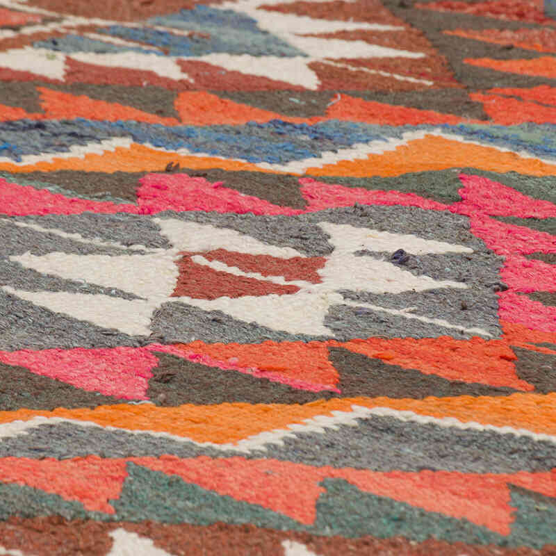 Vintage Tribal Kilim Runner - 3' 5" x 10' 4" (41" x 124") - K0077548