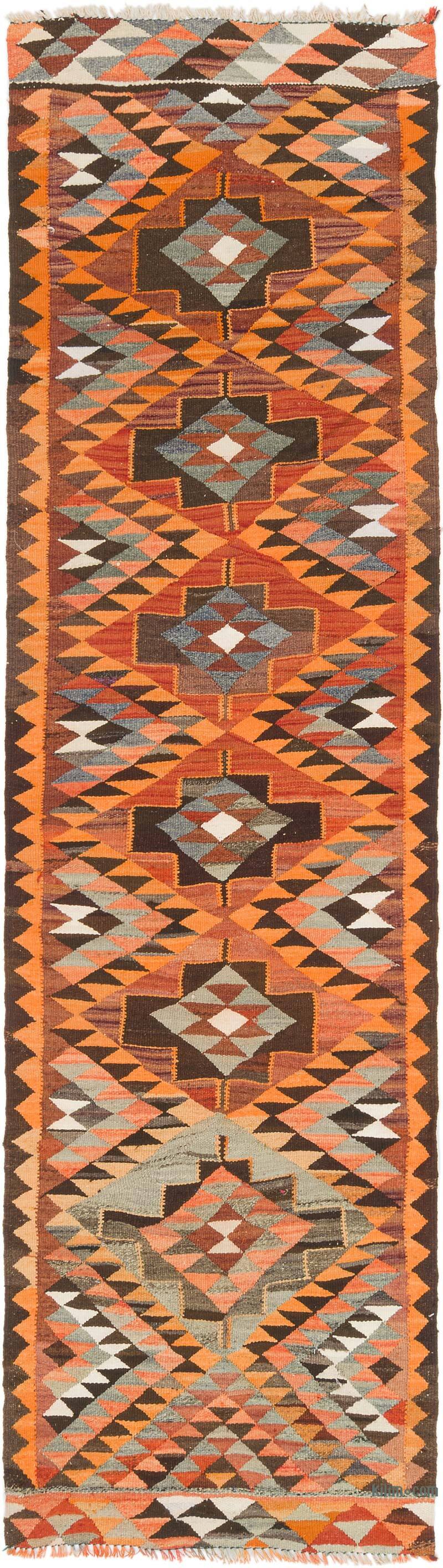 Vintage Anadolu Kilim Yolluk - 88 cm x 315 cm - K0077549