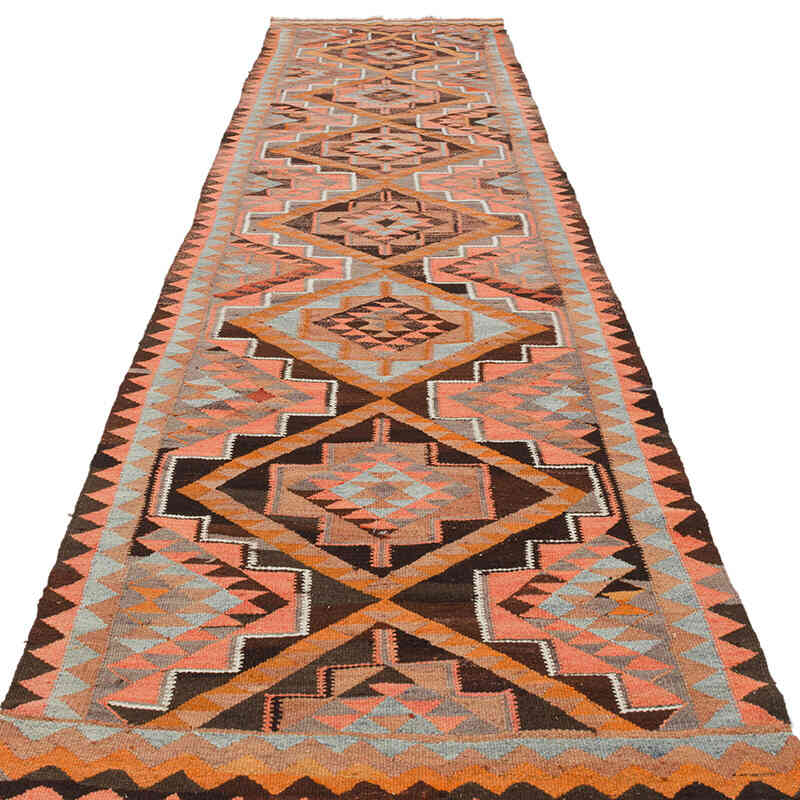 Vintage Anadolu Kilim Yolluk - 99 cm x 381 cm - K0077550