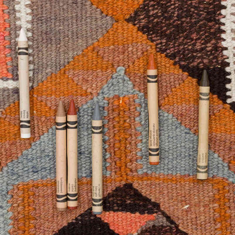 Vintage Anadolu Kilim Yolluk - 99 cm x 381 cm - K0077550