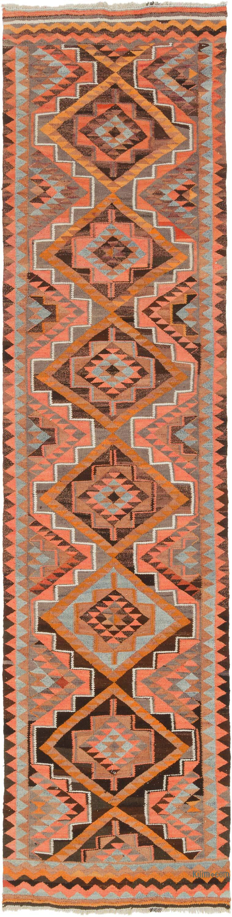 Vintage Anadolu Kilim Yolluk - 99 cm x 381 cm - K0077550