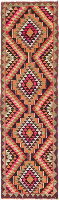 Vintage Anadolu Kilim Yolluk - 90 cm x 305 cm