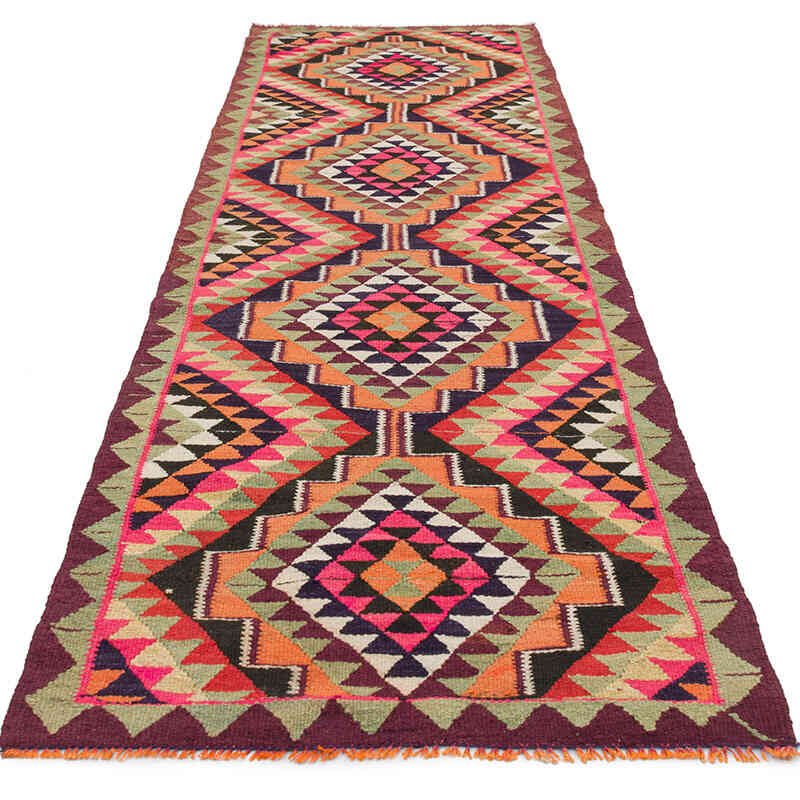 Vintage Anadolu Kilim Yolluk - 90 cm x 305 cm - K0077551