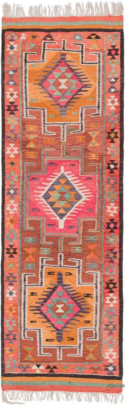 Vintage Anadolu Kilim Yolluk - 95 cm x 285 cm