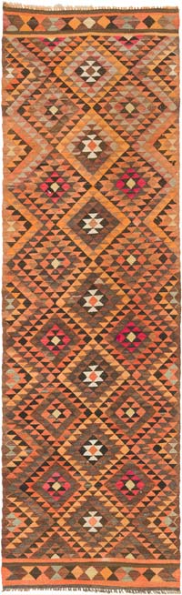 Alfombra Kilim Tribal Vintage - 91 cm x 300 cm
