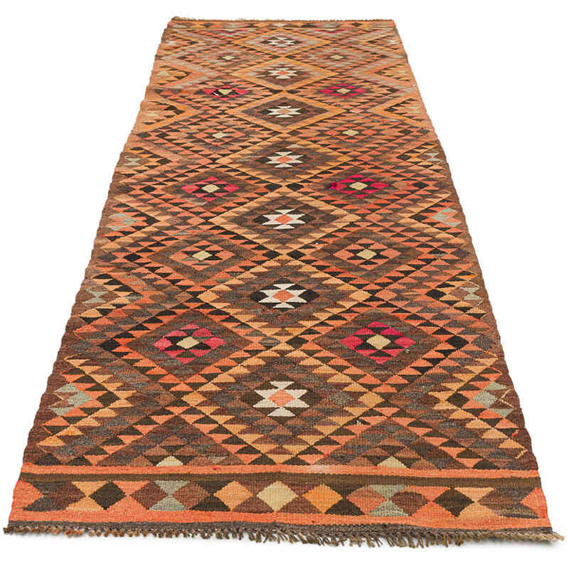 Vintage Tribal Kilim Runner - 3'  x 9' 10" (36" x 118") - K0077553