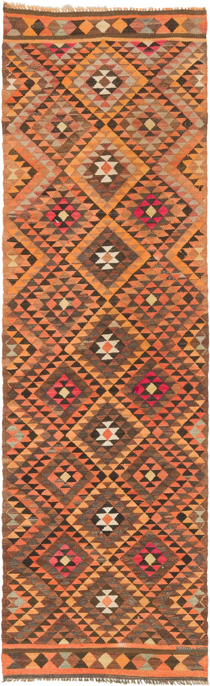 Vintage Tribal Kilim Runner - 3'  x 9' 10" (36" x 118") - K0077553