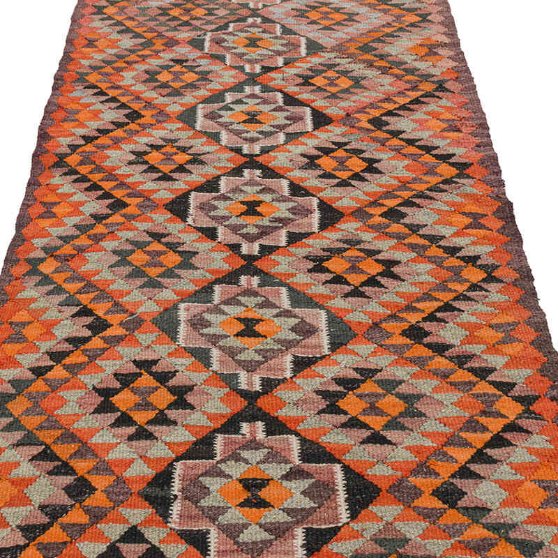 Vintage Anadolu Kilim Yolluk - 100 cm x 334 cm - K0077558