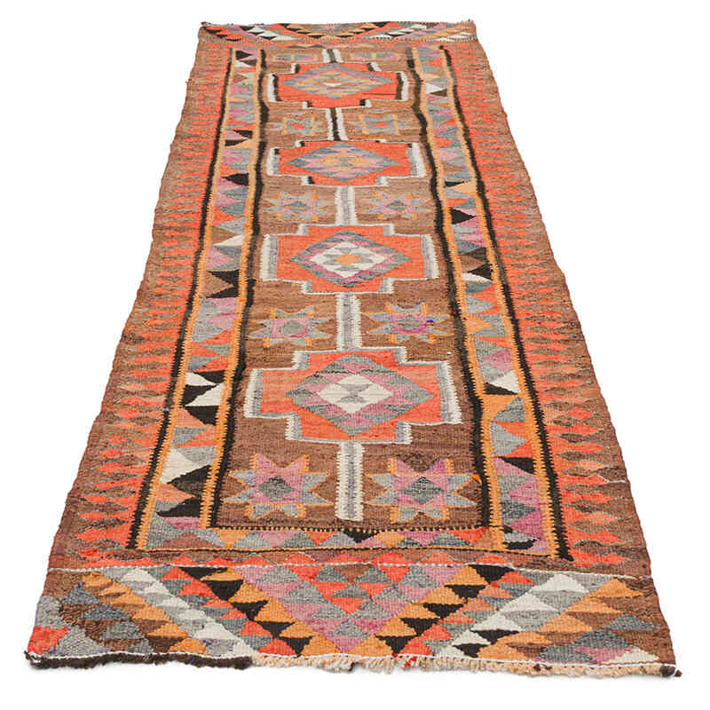 Alfombra Kilim Tribal Vintage - 91 cm x 286 cm - K0077560